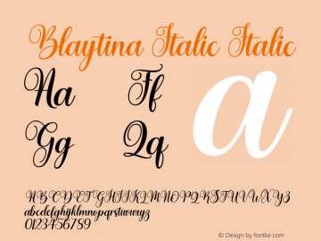 Blaytina Italic