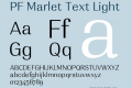 PF Marlet Text