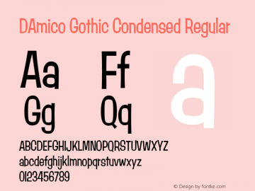 DAmico Gothic Condensed