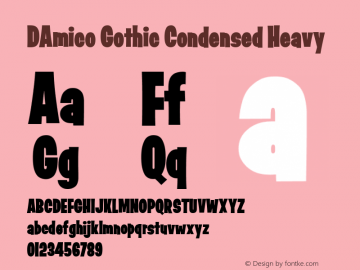 DAmico Gothic Condensed