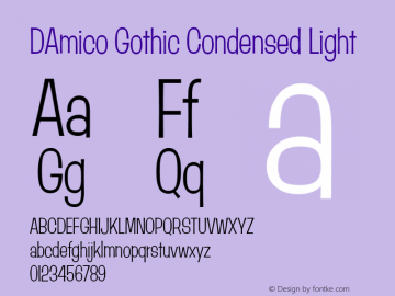 DAmico Gothic Condensed