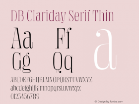 DB Clariday Serif