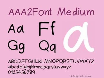 AAA2Font