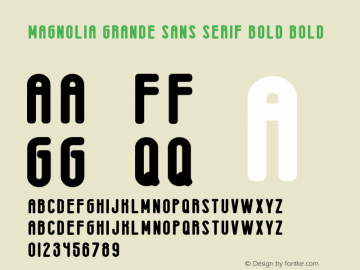 Magnolia Grande Sans Serif Bold