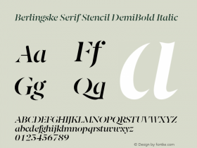 Berlingske Serif Stencil