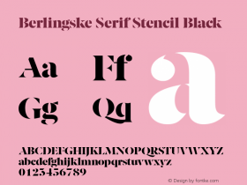 Berlingske Serif Stencil