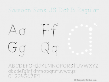 Sassoon Sans US Dot B