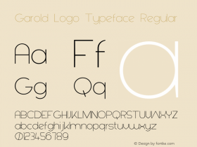 Garold Logo Typeface