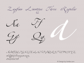Zapfino Linotype Three