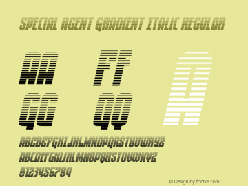 Special Agent Gradient Italic