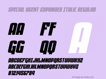 Special Agent Expanded Italic