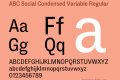 ABC Social Condensed Variable