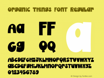 Organic Things Font