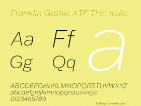 Franklin Gothic ATF