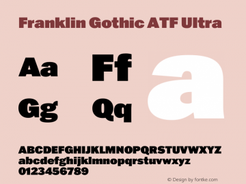 Franklin Gothic ATF