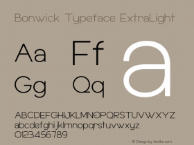 Bonwick Typeface