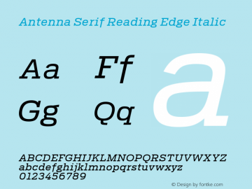 Antenna Serif Reading Edge