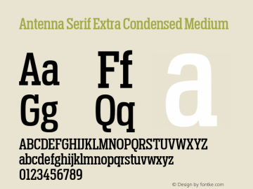 Antenna Serif Extra Condensed