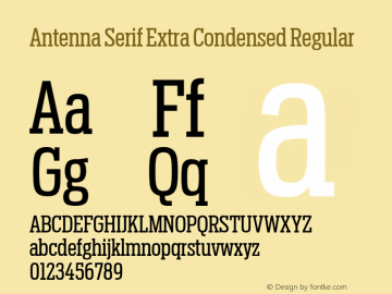 Antenna Serif Extra Condensed