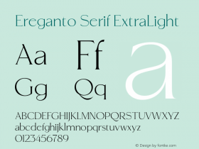 Ereganto Serif