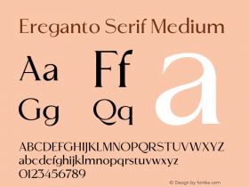 Ereganto Serif