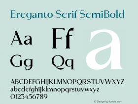 Ereganto Serif