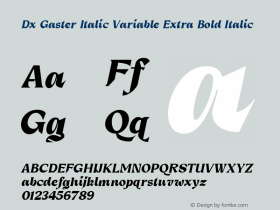 Dx Gaster Italic Variable