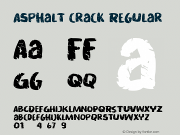 Asphalt crack