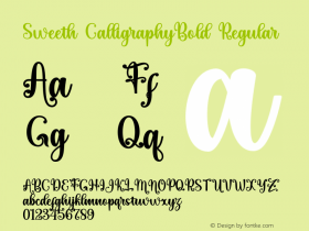 Sweeth CalligraphyBold