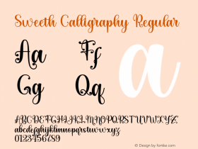 Sweeth Calligraphy