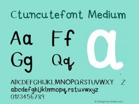 Ctuncutefont