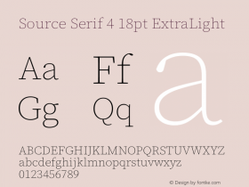 Source Serif 4 18pt