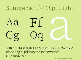 Source Serif 4 18pt