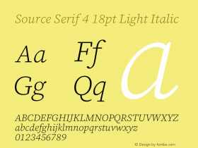 Source Serif 4 18pt