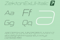 ZektonExUl-Italic