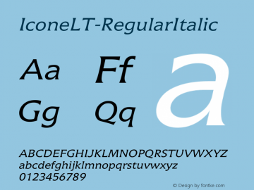 IconeLT-RegularItalic