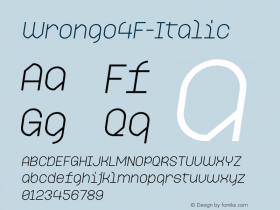 Wrongo4F-Italic