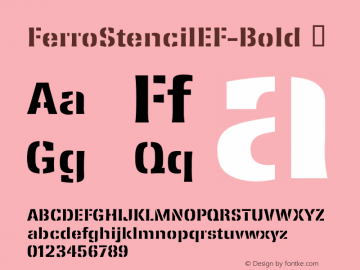 FerroStencilEF-Bold