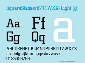 SquareSlabserif711WXX-Light