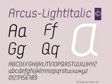 Arcus-LightItalic