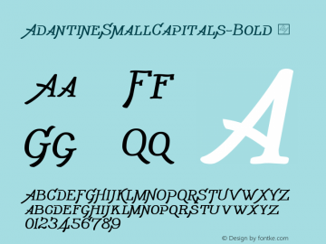 AdantineSmallCapitals-Bold