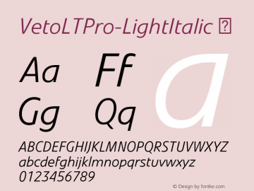 VetoLTPro-LightItalic