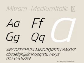 Mitram-MediumItalic