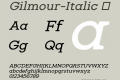 Gilmour-Italic