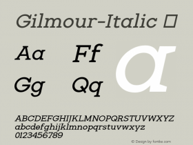 Gilmour-Italic