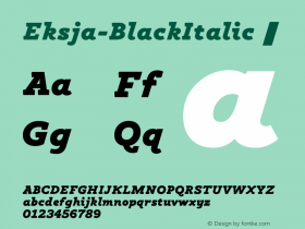 Eksja-BlackItalic