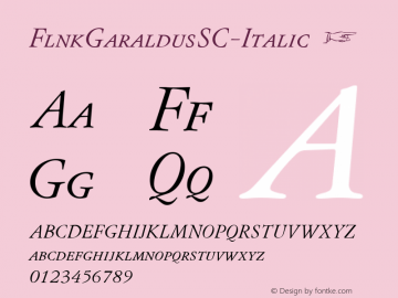 FlnkGaraldusSC-Italic