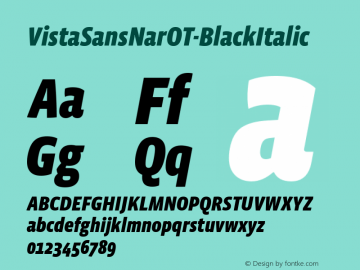 VistaSansNarOT-BlackItalic