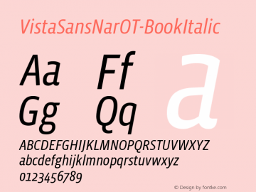 VistaSansNarOT-BookItalic