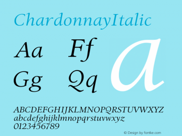 ChardonnayItalic